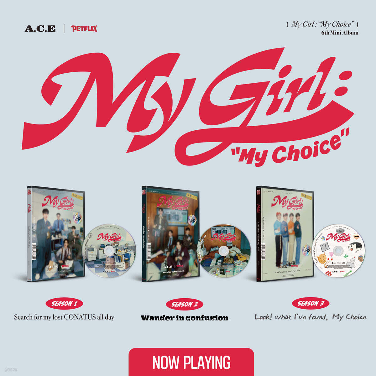 에이스 (A.C.E) -  미니앨범 6집 : My Girl : “My Choice” [버전 3종 중 랜덤 발송]
