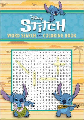 Disney Stitch Word Search and Coloring Book