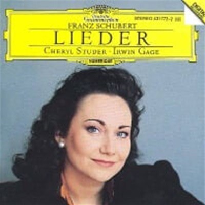 Cheryl Studer, Irwin Gage / 슈베르트 : 가곡집 (Schubert : Lieder) (DG0371)