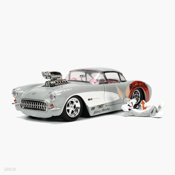 프로 헐리웃 라이드 루니툰 1957 Chevrolet Corvette 와 Bugs Bunny (다이캐스팅/완성품)