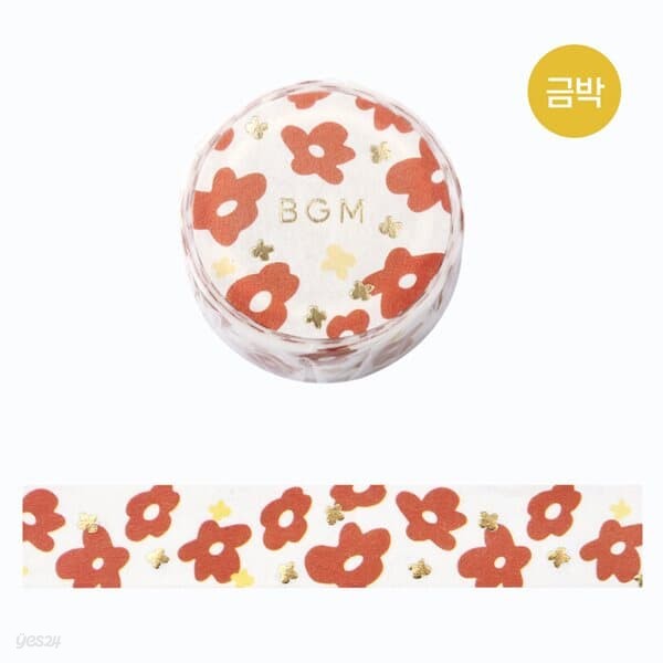 BGM 라이프 15mm 마스킹테이프 블루밍 BM-LGCA116