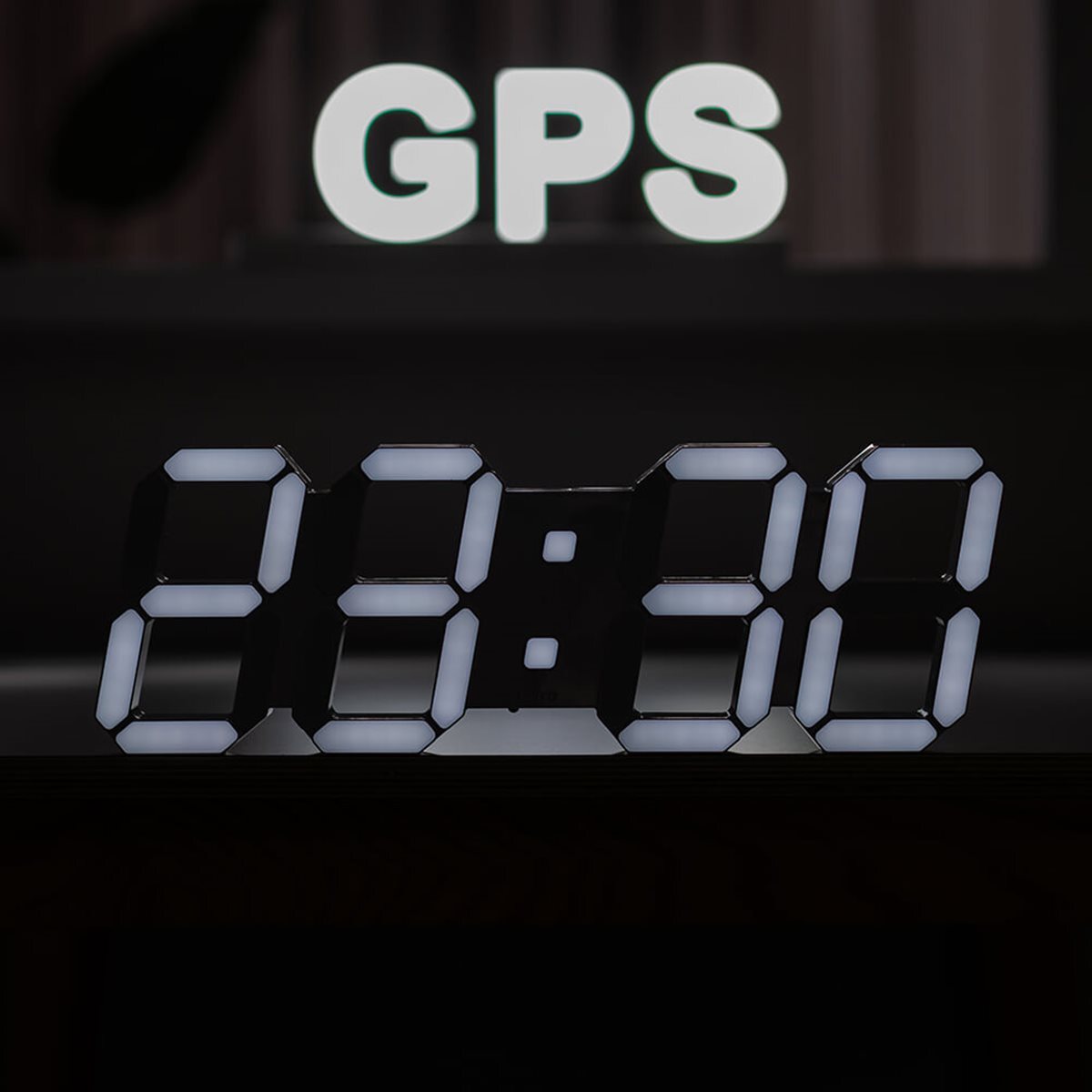 국산 플라이토 위성 GPS 인테리어 LED 벽시계 38cm / 포토사은품