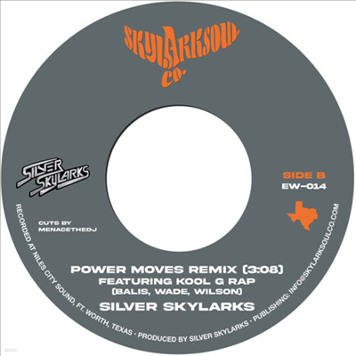 Silver Skylarks - Power Moves (7 inch Single Vinyl)