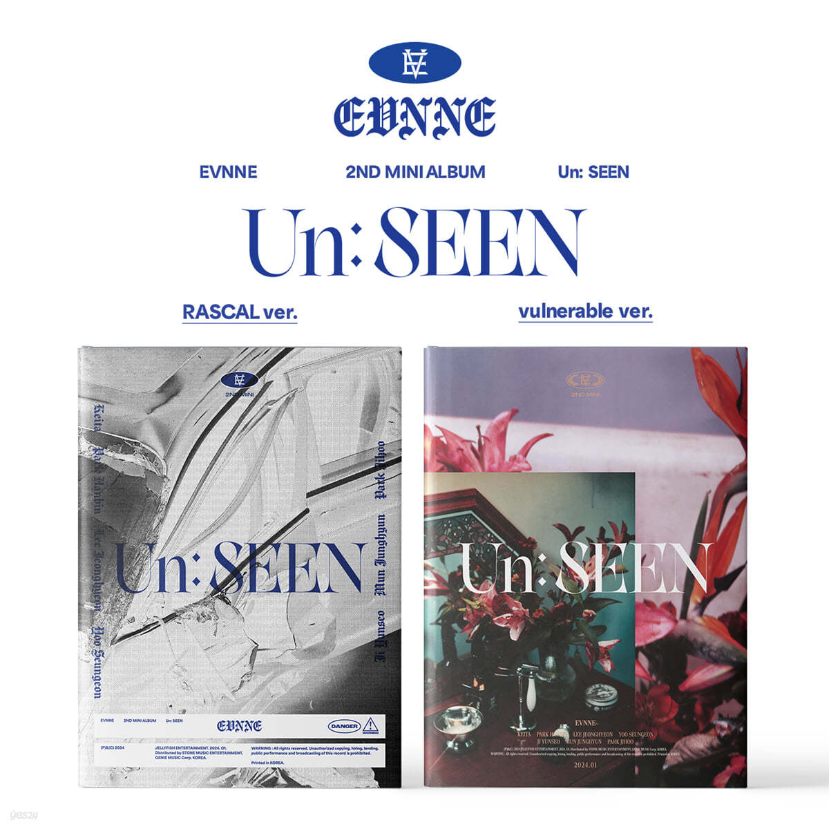 EVNNE (이븐) - 미니앨범 2집 : Un: SEEN [2종 중 1종 랜덤 발송]