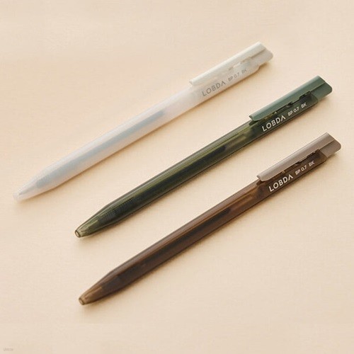 [롭다] 볼펜 3색 세트(흑) - 0.7mm