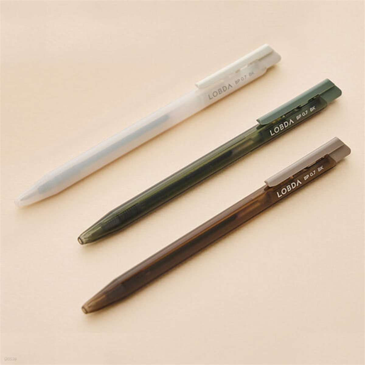 [롭다] 볼펜 3색 세트(흑) - 0.7mm