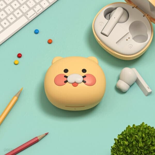 카카오프렌즈 춘식이 얼굴형 블루투스 5.3 무선 이어폰