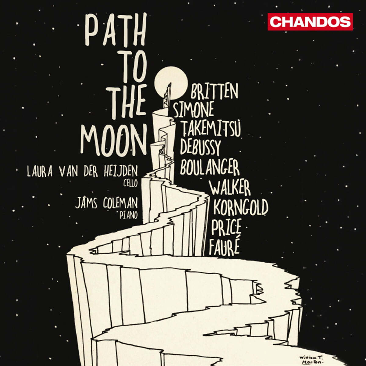 Laura Van Der Heijden 달과 밤을 소재로 한 작품 모음집 - 첼로와 피아노 연주 (Path To The Moon)