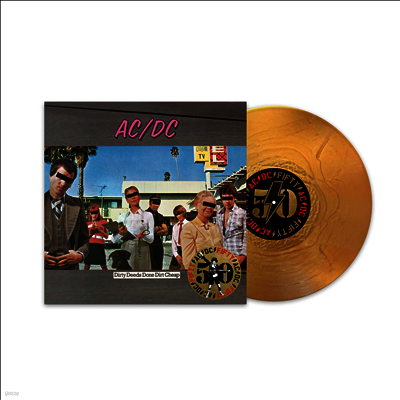 AC/DC — Dirty Deeds Done Dirt Cheap (50th Anniversary Edition) 앨범 커버