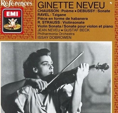 지네트 느뵈 - Ginette Neveu - Violinsonate Chausson,Debussy,Ravel CD [독일발매]