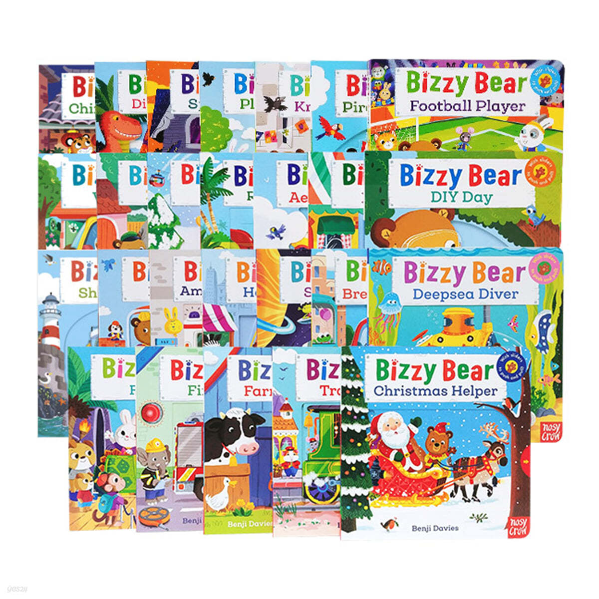 Bizzy Bear 보드북 26종 세트 (Board Book, 영국판) (QR음원)