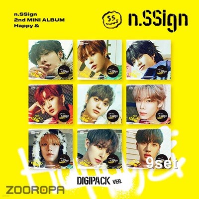 [미개봉/9종세트] n.SSign 엔싸인 Happy & 2집 미니앨범 Digipack ver