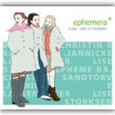 [미개봉] Ephemera / Score~ Best Of Ephemera (Digipack)
