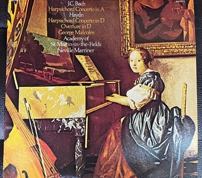 [LP] 조지 맬컴 - George Malcolm - Bach,Haydn Harpsichord Concertos,Overture In D LP [U.S반]