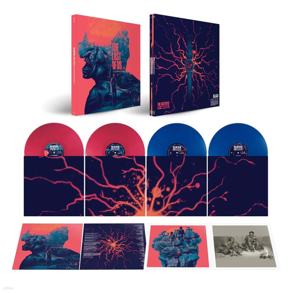 더 라스트 오브 어스 OST (The Last of Us 10th Anniversary Vinyl Box Set) [레드 앤 블루 컬러 4LP]