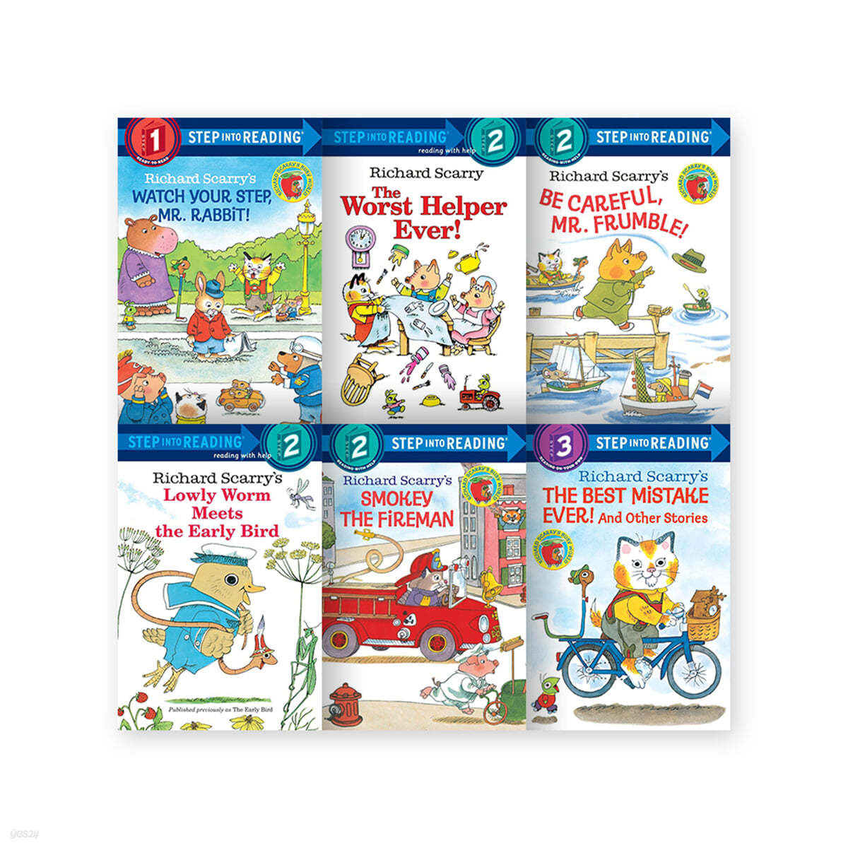 Step into Reading(Step1,2,3): Richard Scarry 6종 세트
