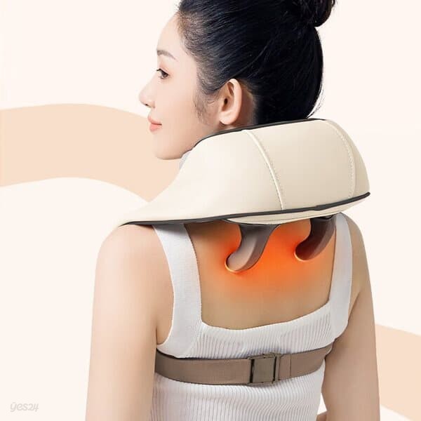 토어스 목 어깨 마사지기 주무름 지압 온열 충전식 무선 안마기 4HD