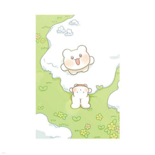 놀자곰 엽서_눈녹는봄