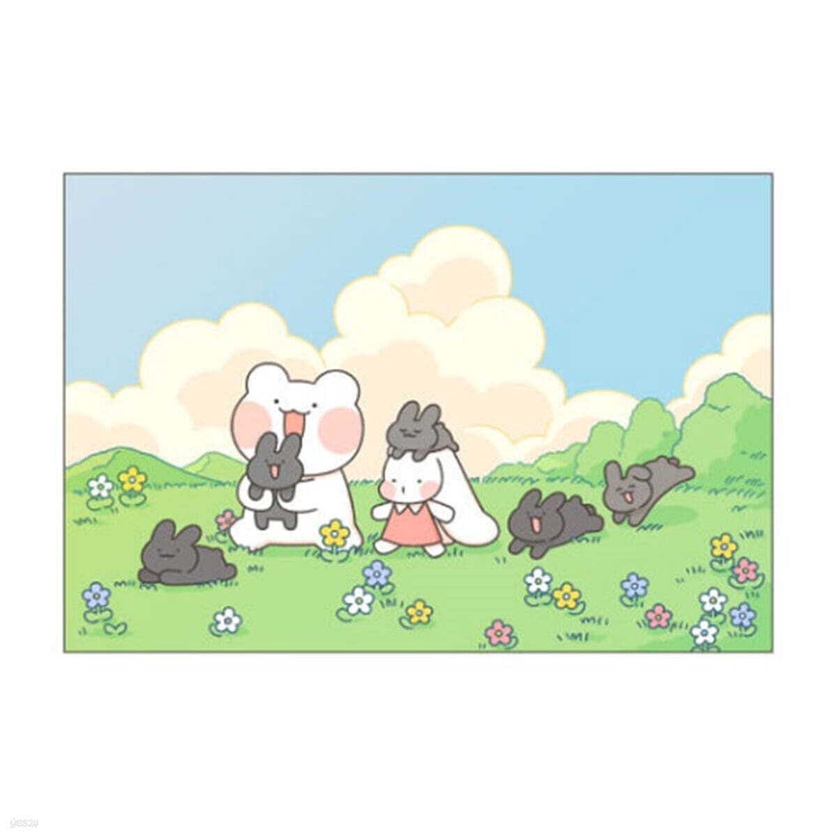 놀자곰 일년엽서01_까만토끼