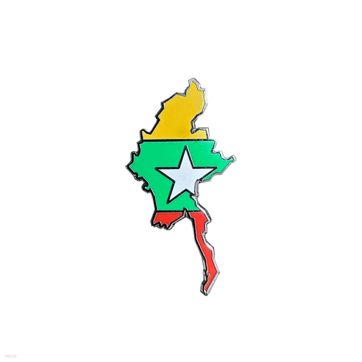 미얀마 지도 뱃지