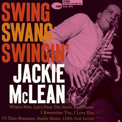 Jackie McLean (Ű Ƹ) - Swing, Swang, Swingin' 