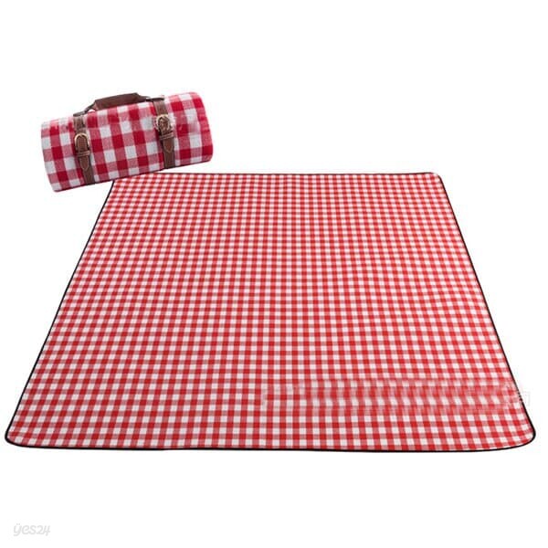 [엣모어](주문제작) 체크무늬 야외용 매트A (150x200cm)