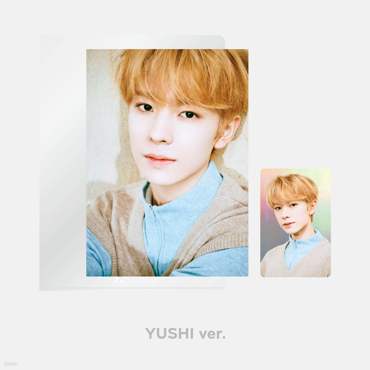 [NCT WISH &#39;WISH STATION&#39;] POSTCARD + HOLOGRAM PHOTO CARD SET [유우시 ver.]