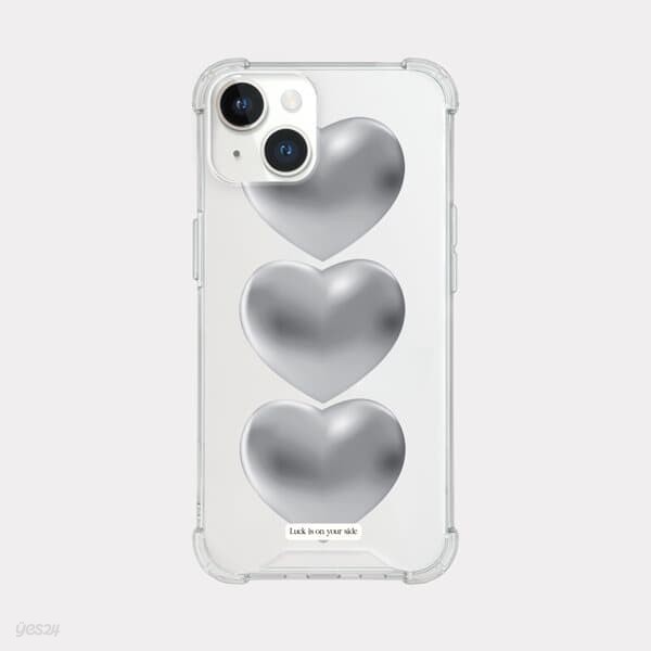 lucky heart 아이폰 15 프로 맥스 케이스 투명 젤리 탱크