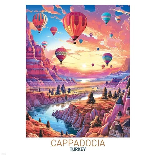 카파도키아 벌룬 투어 직소 퍼즐 풍경 일러스트 500피스