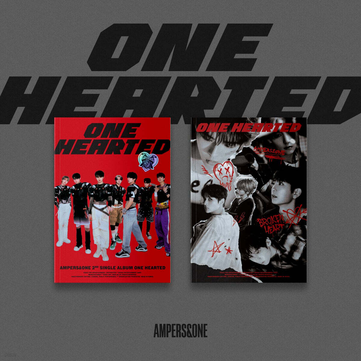 [응모상품] 앰퍼샌드원 (AMPERS&ONE) - 싱글앨범 2집 : ONE HEARTED [2종 중 1종 랜덤발송]