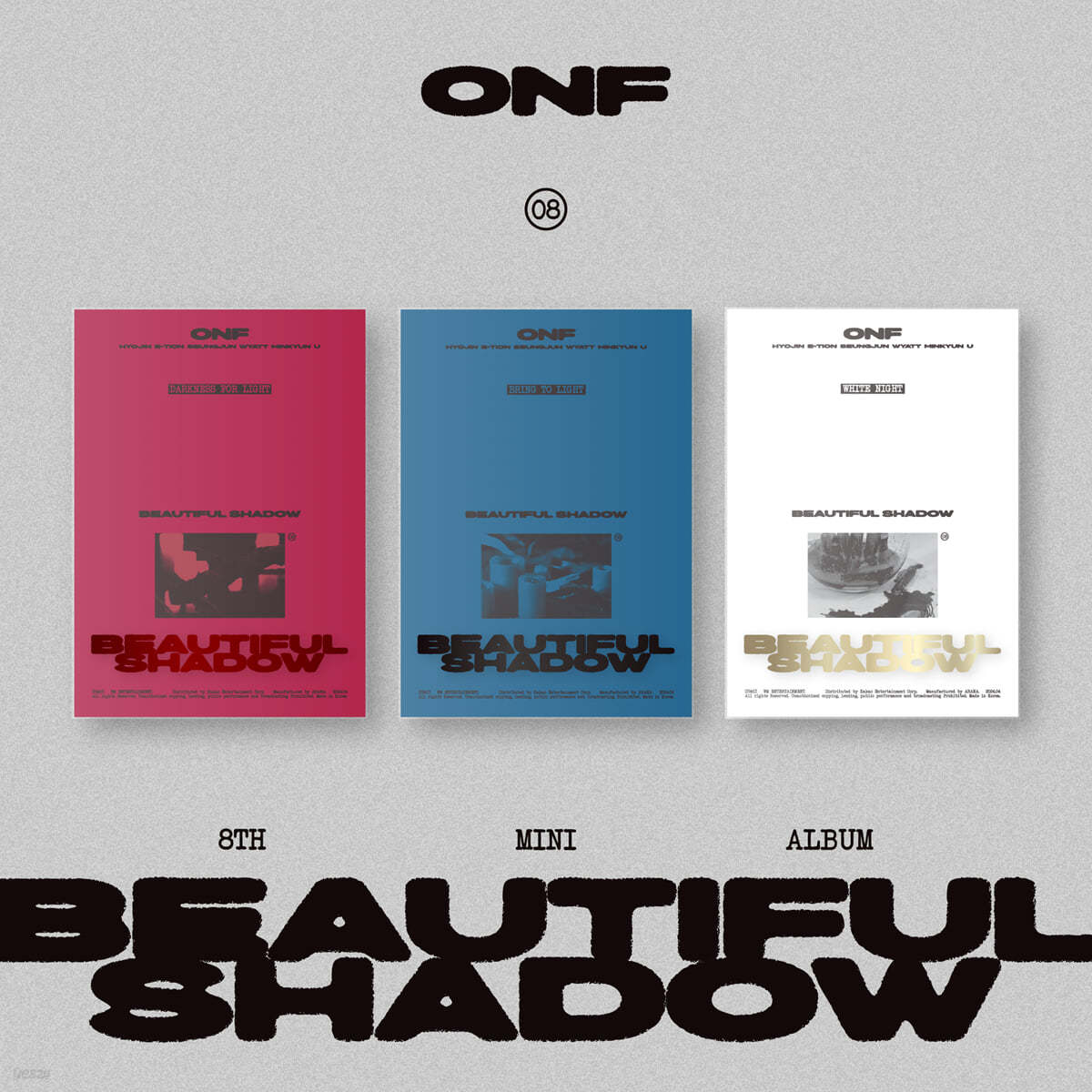 온앤오프 (ONF) - 8TH MINI ALBUM [BEAUTIFUL SHADOW][3종 SET]