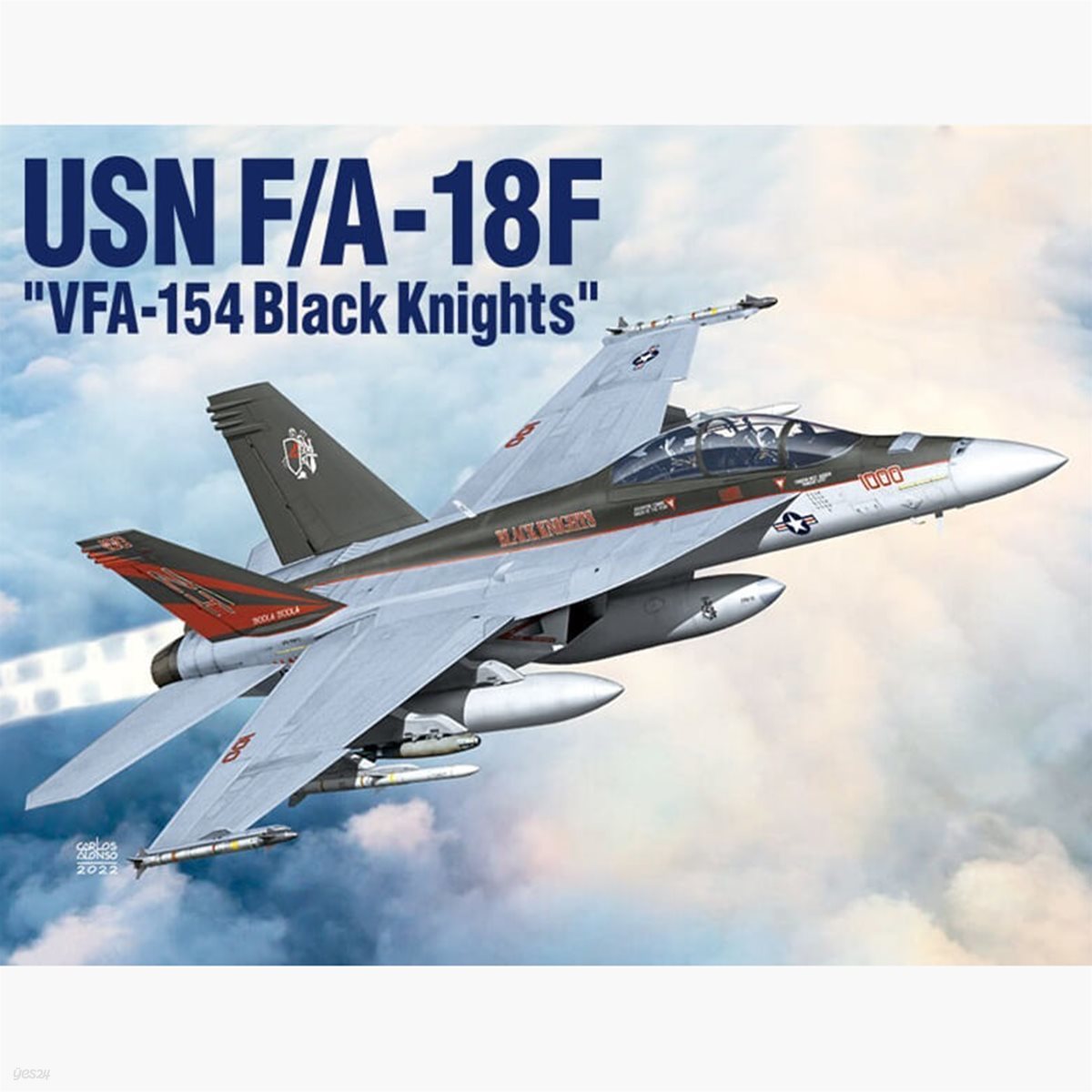 [예스24배송]1/72 미해군 F/A-18F &quot;VFA-154 블랙나이츠&quot;