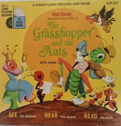 Disneyland record and book: the grasshopper and the ants (Paperback) 