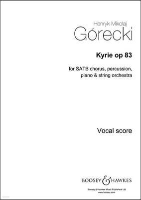 Kyrie, Op. 83: Satb with Piano Accompaniment