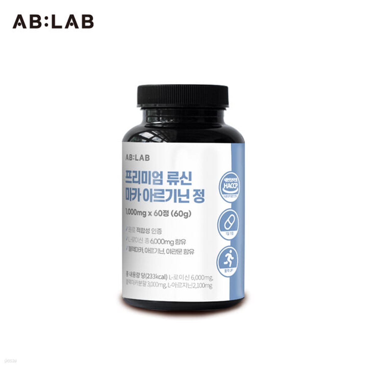 [에이비랩] 프리미엄 류신 마카 아르기닌 정 1000mg x 60정(2개월분)