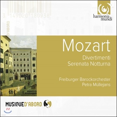 Freiburg Baroque Orchestra Ʈ: 𺣸Ƽ, Ÿ  (Mozart: Divertimenti K.136 137 138, Serenata Notturna K. 239)