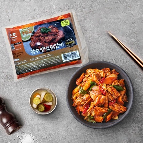 더쉐프 국내산 춘천 양념 닭갈비 500g/냉장