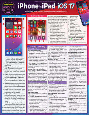 iPhone & iPad IOS 17: A Quickstudy Laminated Reference Guide