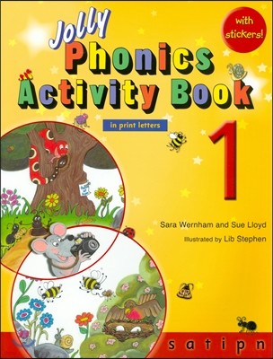 Jolly Phonics Activity Book 1: In Print Letters (American English Edition)