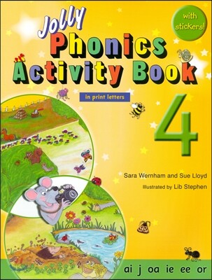 Jolly Phonics Activity Book 4: In Print Letters (American English Edition)