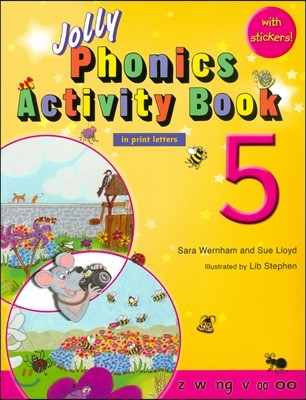 Jolly Phonics Activity Book 5: In Print Letters (American English Edition)