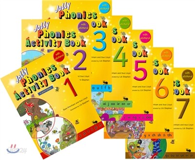Jolly Phonics Activity Books 1-7: In Print Letters (American English Edition)