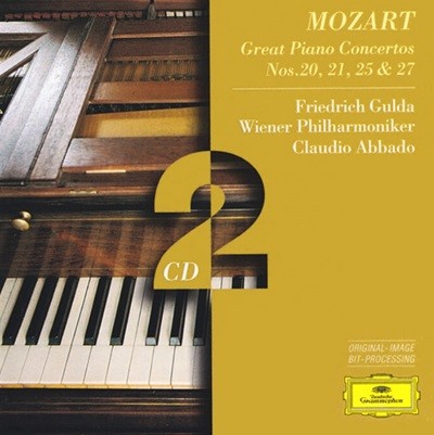 Mozart : Piano Concertos Nos.20, 21, 25 & 27 - 클라우디오 아바도 (Claudio Abbado)(독일발매)(2CD)