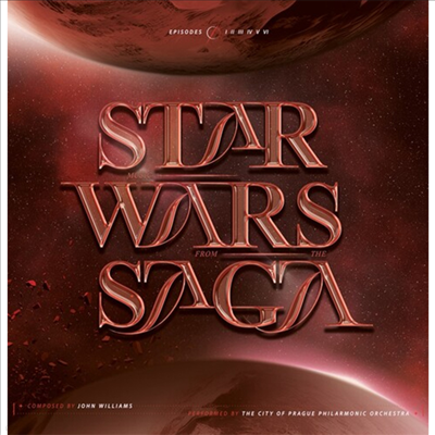 City Of Prague Philharmonic Orchestra - Star Wars Saga (Ÿ 簡) (Red Vinyl LP)(Soundtrack)