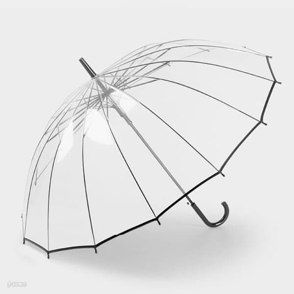 자동 투명 우산 튼튼한 16골 방풍 장우산 TRS16K