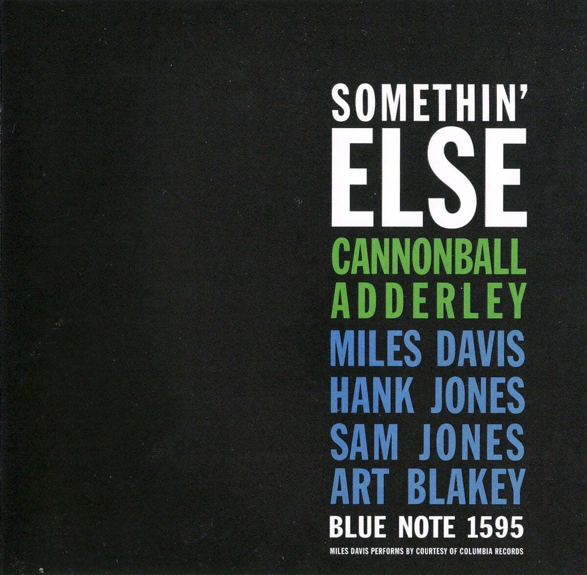 Cannonball Adderley (캐논볼 애덜리) - Somethin' Else 