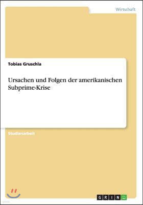 Ursachen und Folgen der amerikanischen Subprime-Krise