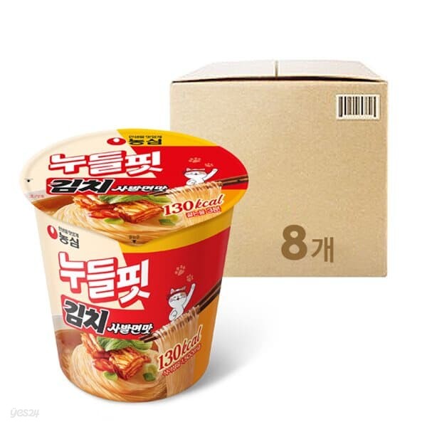 [농심]누들핏 김치사발면맛 (37.5g x 8개)