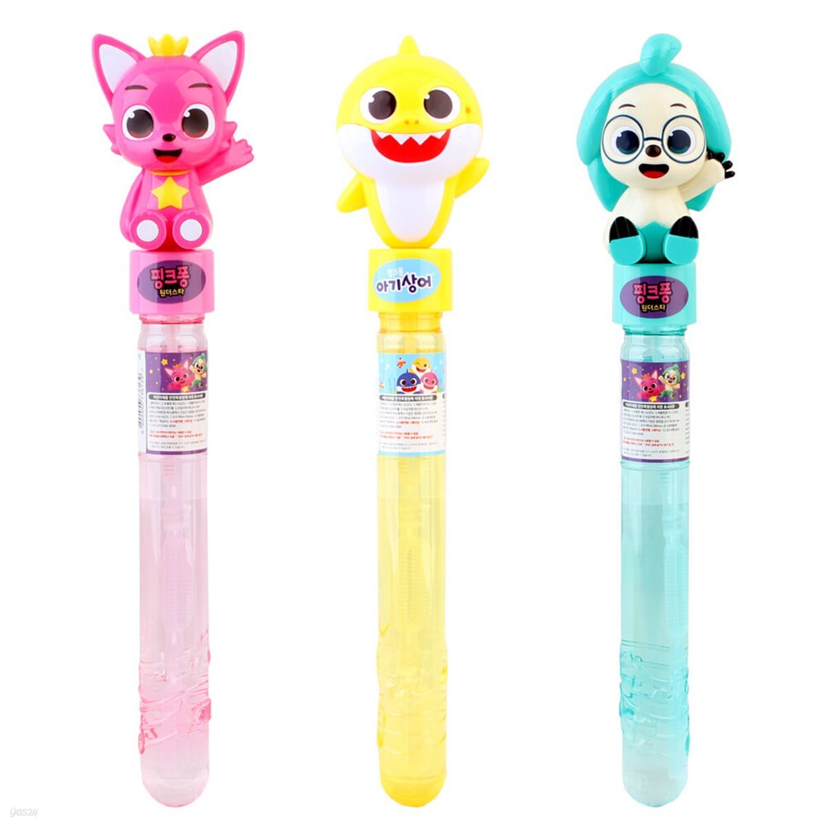 핑크퐁 아기상어 원더스타 스틱버블(16개/1박스)/캐릭터 비누방울 야외놀이 비눗방울