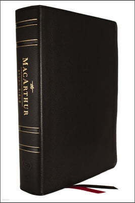 MacArthur Study Bible 2nd Edition: Unleashing God's Truth One Verse at a Time (Lsb, Black Genuine Leather, Comfort Print, Thumb Indexed)